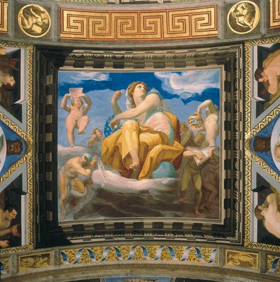 Personifikacja astrologii, Fresk wchodzący w skład serii 7 sztuk wyzwolonych autorstwa Pellegrino Tibaldi