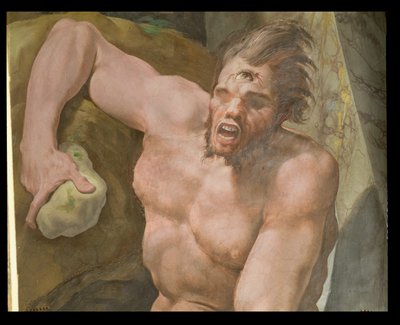 Odyseja, detal z Polythemusem, 1554-56 autorstwa Pellegrino Tibaldi