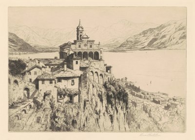 Santa Maria del Sasso, Locarno autorstwa Percival Gaskell