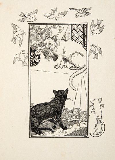 Singular Interposition, z „Stu anegdot zwierząt”, wyd. 1924 (grawerowanie) autorstwa Percy J. Billingshurst