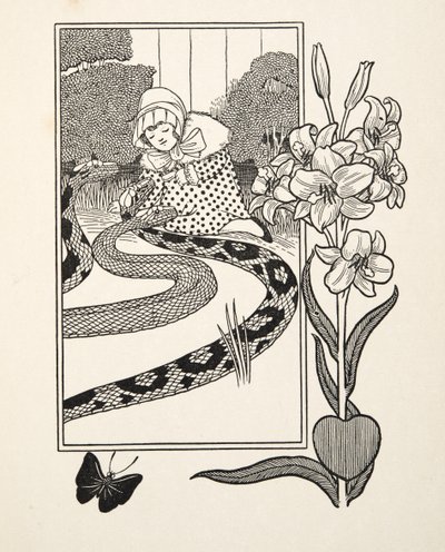„Fascynacja niemowląt”, ze „Stu anegdot zwierząt”, wyd. 1924 autorstwa Percy J. Billingshurst