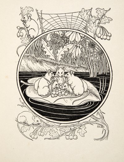 Myszy jako nawigatorzy, z „Stu anegdot zwierząt”, wyd. 1924 autorstwa Percy J. Billingshurst