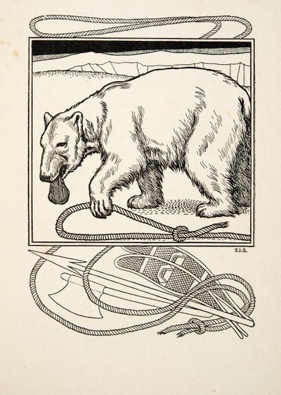 Sagacious Bruin, z Sto anegdot zwierząt, wyd. 1924 autorstwa Percy J. Billingshurst