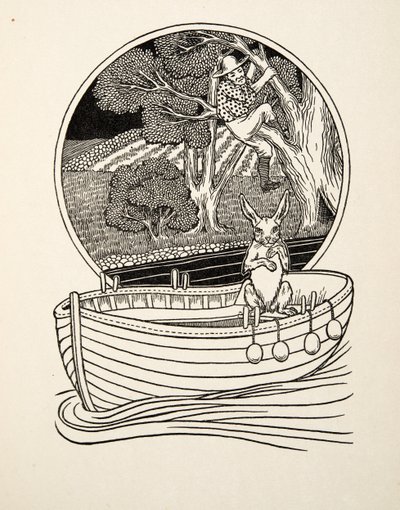 Łapacz złapany, z „Stu anegdot zwierząt”, wyd. 1924 autorstwa Percy J. Billingshurst