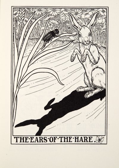 The Ears of the Hare, z Fontaine Fables, wyd. 1905 autorstwa Percy J. Billingshurst
