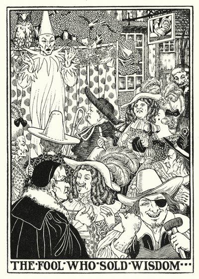 Bajki La Fontaine: Głupiec, który sprzedawał mądrość (lito) autorstwa Percy James Billinghurst
