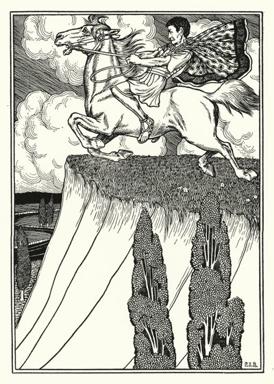 Śmierć Antiocha Zemsty (lito) autorstwa Percy James Billinghurst
