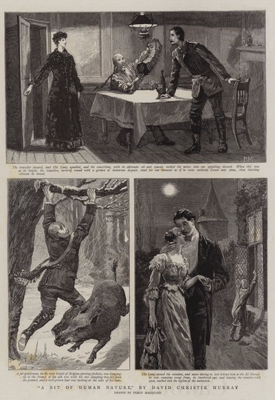 Trochę ludzkiej natury — David Christie Murray autorstwa Percy Macquoid