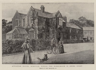 Appleton House w Norfolk, gdzie spędza się miesiąc miodowy autorstwa Percy Macquoid