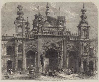 Brama Kaiserbagh w Lucknow autorstwa Percy Macquoid
