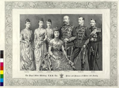 Późniejszy król Anglii Brytyjska rodzina królewska 1888 autorstwa Percy Macquoid
