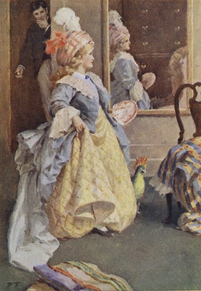 Ilustracja do Małych kobiet autorstwa Louisy M Alcott (kolor lito) autorstwa Percy Tarrant