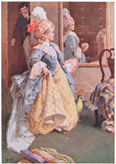 Poważnie przechadzała się tam iz powrotem, od Little Women opublikowanego przez Associated Newspapers Limited, c.1940 (kolor lito) autorstwa Percy Tarrant