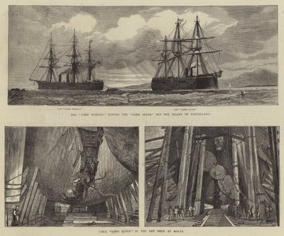 HMS Lord Clyde autorstwa Percy William Justyne