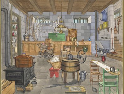 Piwnica Domu Miejskiego, 1910, ok. 1910 r. 1947. autorstwa Perkins Harnly