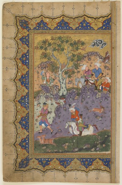 Polowanie na księcia, ok. 1600 autorstwa Persian School