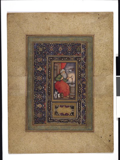 Alchemik lub magik w pracy autorstwa Persian School
