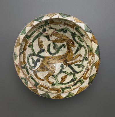 Miska, dynastia Seljud, XII-XIII w. (ceramika) autorstwa Persian School