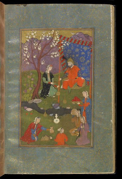 Jamshid w Khurshid, ok. 1600 autorstwa Persian School
