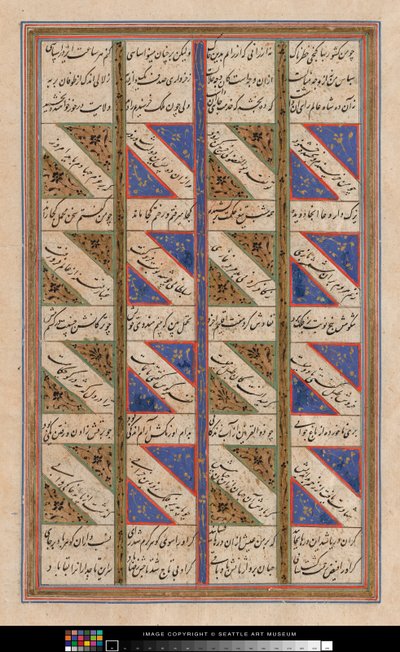 Liść Koranu autorstwa Persian School
