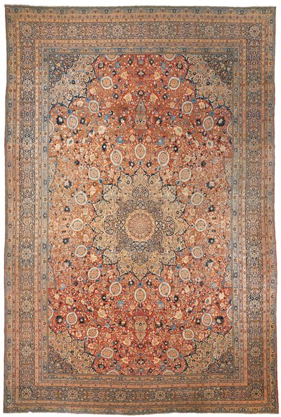 Duży dywan Tabriz, projektu Ardebil, północno-zachodnia Persja, ok.1880 autorstwa Persian School