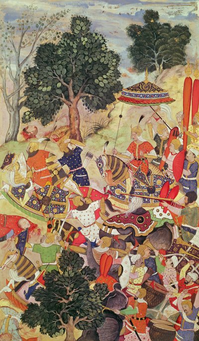 Schwytanie Bakadur Khan autorstwa Persian School