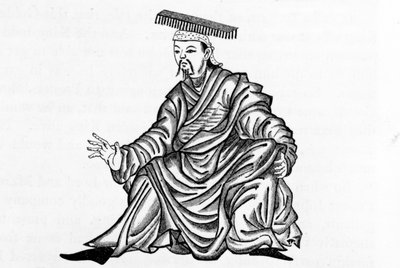 Złoty król, ilustracja do "Podróży Marco Polo" Marco Polo i Rustichello da Pisa, w tłumaczeniu Henry