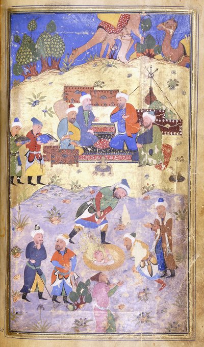 Yusuf uratowany z dołu, c.1492-3 autorstwa Persian School
