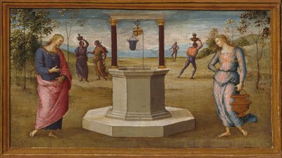 Chrystus i Kobieta z Samarii, 150005. autorstwa Perugino