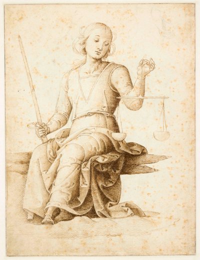 Sprawiedliwość, 1500-1503. autorstwa Perugino