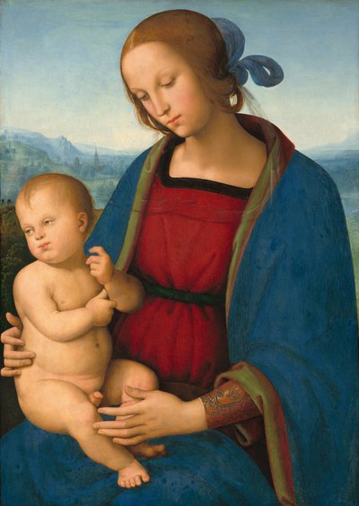 Madonna z Dzieciątkiem, c. 1500. autorstwa Perugino