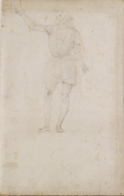 Studium dla św. Jana Chrzciciela. Verso: Oko, koniec XV-początek XVI wieku autorstwa Perugino