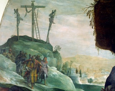 Kalwaria, fragment z Złożenia krzyża Petera Candida (1548-1628), olej na płótnie, 294x177 cm autorstwa Peter (1548 1628) Candid