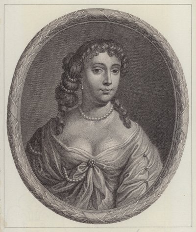 Anne Hyde, księżna Yorku, pierwsza żona króla Jakuba II (grafika) autorstwa Peter (after) Lely