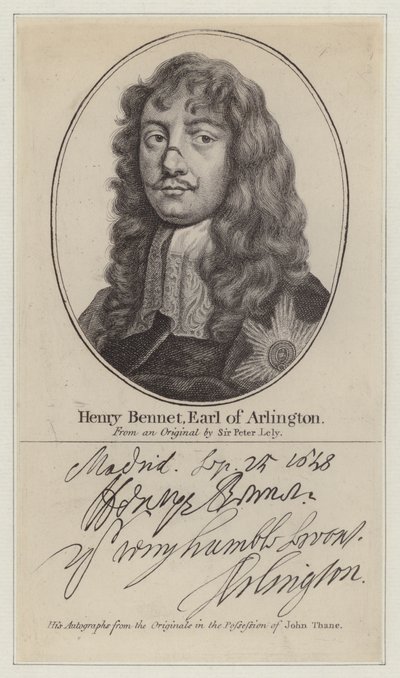 Henry Bennet autorstwa Peter (after) Lely