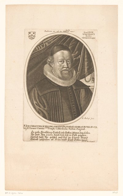 Portret Johanna Christopha Schillinga autorstwa Peter Aubry (II)