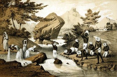 Kostiumy hinduskie, Mauritius, grawerowane przez James Queen (1824-c.1877) wyd. autorstwa Petera S. Duvala (lito) autorstwa Peter Bernhard Wilhelm (after) Heine