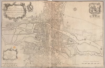 Mapa miasta i przedmieść Cork autorstwa Peter Butler