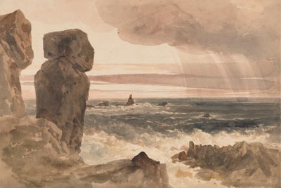 Seascape z Rocks Lizard, Cornwall autorstwa Peter DeWint