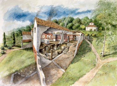 Willa rzymska Lullingstone, XIV w., ok. 1990-2010 autorstwa Peter Dunn