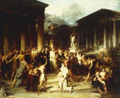 Spotkanie przed świątynią, autorstwa Peter Frederick Rothermel