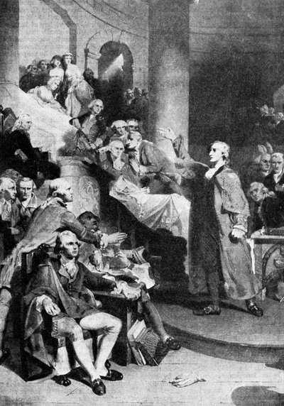 Patrick Henry 1736-1799, amerykański rewolucjonista, 1775 1935. autorstwa Peter Frederick Rothermel