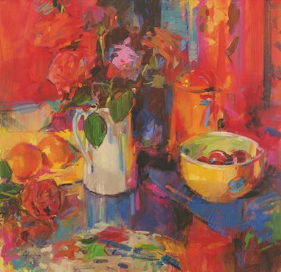 Cukierkowe Róże autorstwa Peter Graham (Contemporary)