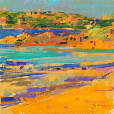 Riwiera Francuska, 2021 (olej na płótnie) autorstwa Peter Graham