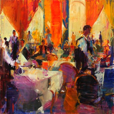 Dni Savoy (olej na płótnie) autorstwa Peter Graham