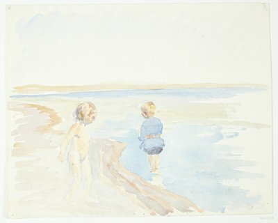 Dzieci na plaży autorstwa Peter Hansen