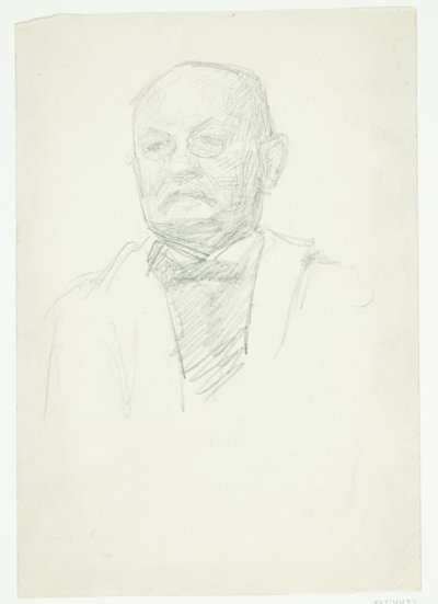 Portret malarza Kristiana Zahrtmana. Obraz biustu autorstwa Peter Hansen