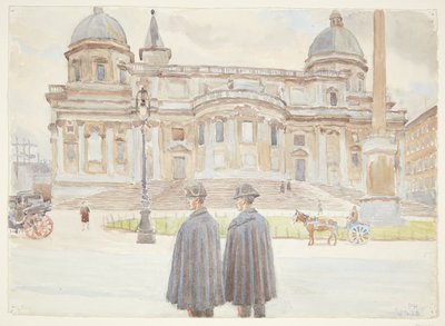 Dwóch karabinierów przed Santa Maria Maggiore autorstwa Peter Hansen