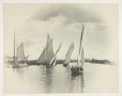 Mecz żeglarski w Horning autorstwa Peter Henry Emerson