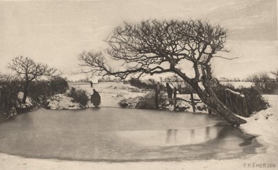 Zimowy poranek, 1887 (zdjęcie) autorstwa Peter Henry Emerson